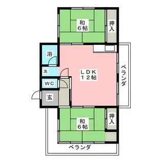 コーポ本山【2階】の間取り