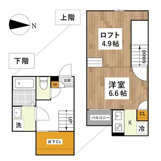 ADC京町Mare【2階】の間取り