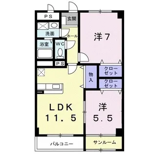 グランデセレッソ【3階】の間取り