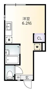 メルディア大久保【1階】の間取り