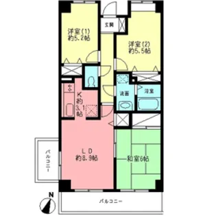 シーガル門左【2階】の間取り