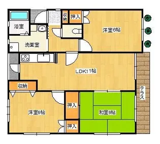 アサヒコーポII【2階】の間取り