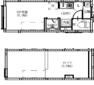 URAYAMA TERRACE【1階】の間取り