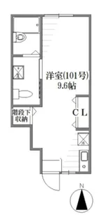 ピーオーザイル小岩【1階】の間取り