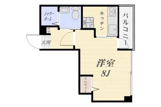 シャーレック【8階】の間取り