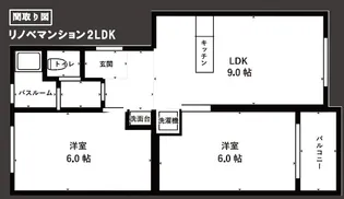 下新庄コーポC棟【4階】の間取り