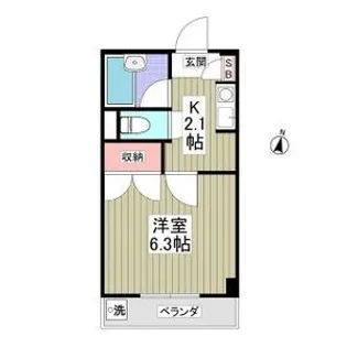 レジデンスTOYOUKE江曽島【3階】の間取り