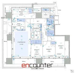 HARUMI FLAG SEAVILLAGE A棟【6階】の間取り