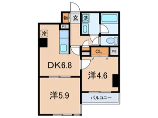 レジデンス南大塚スクエア【4階】の間取り