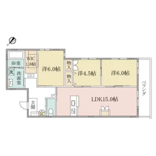 (シニア限定)ヘーベルVillageひばりが丘~ヘーベルヴィレッジひば【3階】の間取り