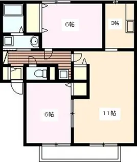 サンビレッジ八本松南 D【2階】の間取り