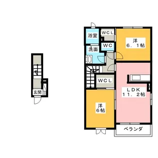 ゴールデンステージ旭 A【2階】の間取り