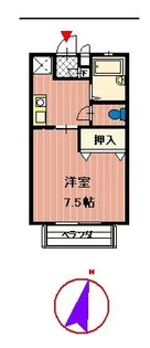 カーサ宮沖【2階】の間取り
