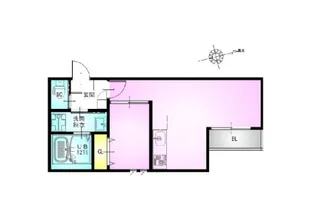 GRANDTIC 原木中山【2階】の間取り