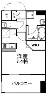 エンクレスト天神MARK【5階】の間取り