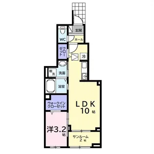 モア メゾン【1階】の間取り