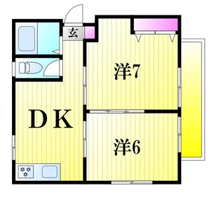 カーサ・ピッコラ【2階】の間取り