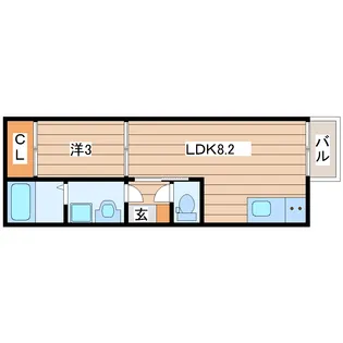 REGALEST北仙台【2階】の間取り