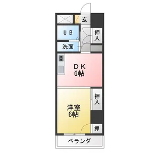 パークサイドメゾン伏見【4階】の間取り