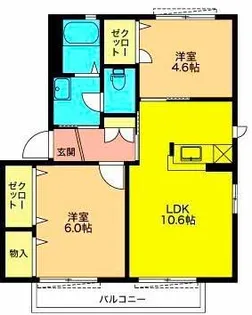 ソレーユM【1階】の間取り