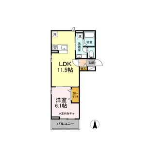 D-room グランソレイユ【2階】の間取り