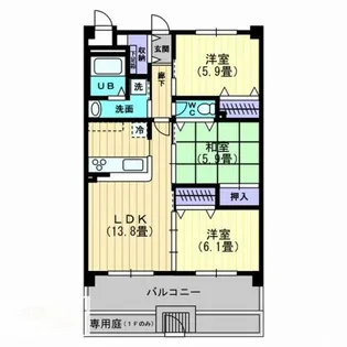 アルテミスガーデン【2階】の間取り