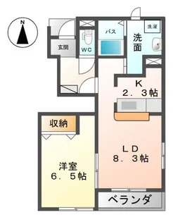 パークサイドヴィラ御里 C棟【1階】の間取り