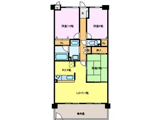 フォレスト白子II 102号室【1階】の間取り