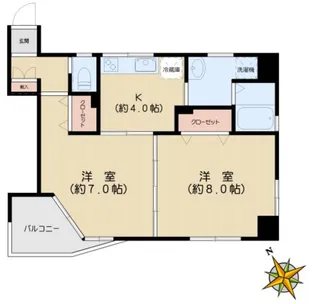 文京ツインタワー【5階】の間取り