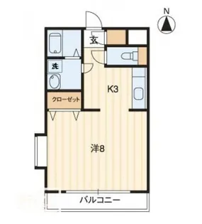 フラワーマンション【2階】の間取り