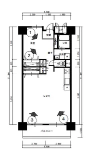 行徳ハイム1号棟【2階】の間取り