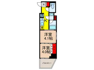 AIFLAT両国【6階】の間取り