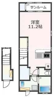 ランドスター【2階】の間取り
