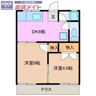 KMマンション【1階】の間取り