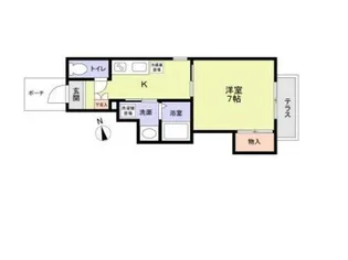 フラットK【1階】の間取り