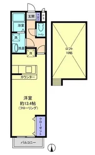 ベルゲンコート【1階】の間取り