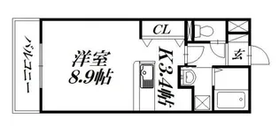 グランジャルダン【4階】の間取り
