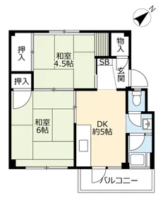 UR萩原【1階】の間取り
