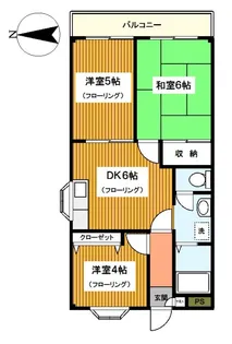 サンパレスウスイ【3階】の間取り