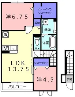 メゾン ド シュシュ【2階】の間取り
