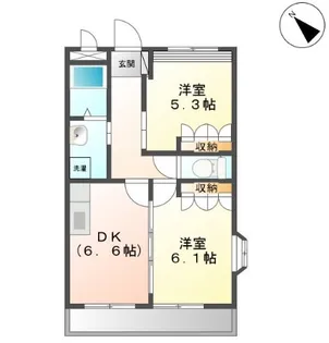 シャンティア【2階】の間取り