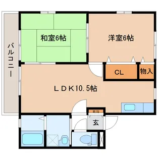 シティハイムアーバンフラッツ【1階】の間取り