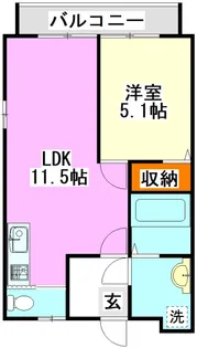 モアメゾン【1階】の間取り