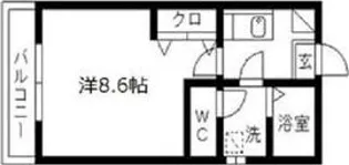 クレフラスト天神町【1階】の間取り