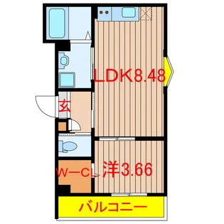 コンフォート薬園台【2階】の間取り
