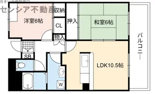 SUN CITY北野【3階】の間取り