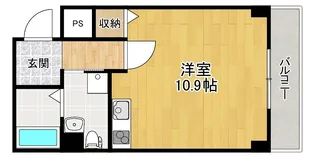 ダブルツリー7番館【3階】の間取り