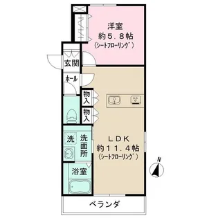 MINARIA【1階】の間取り