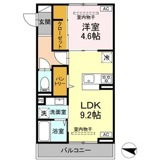 ルドベキア湘南台【3階】の間取り
