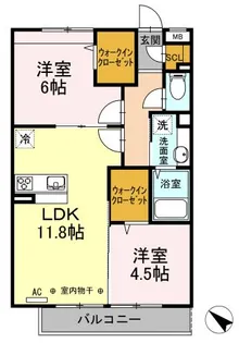 エクレール原宿【1階】の間取り